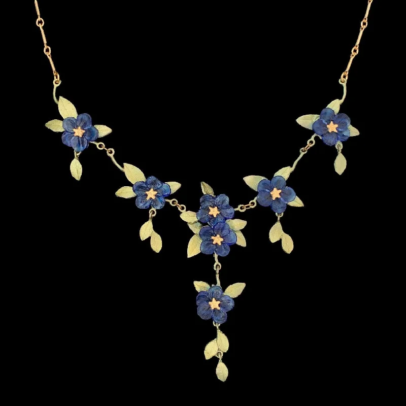 statement necklaces for women -Blue-Eyed Mary Necklace