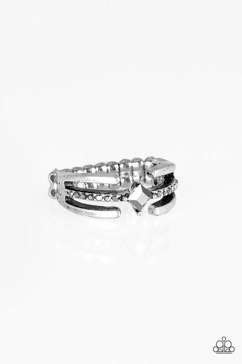 wedding bands for women -City Center Silver Ring