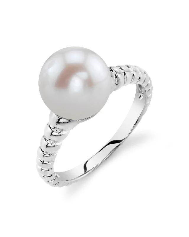 ruby rings for women -Freshwater Pearl Terrie Ring