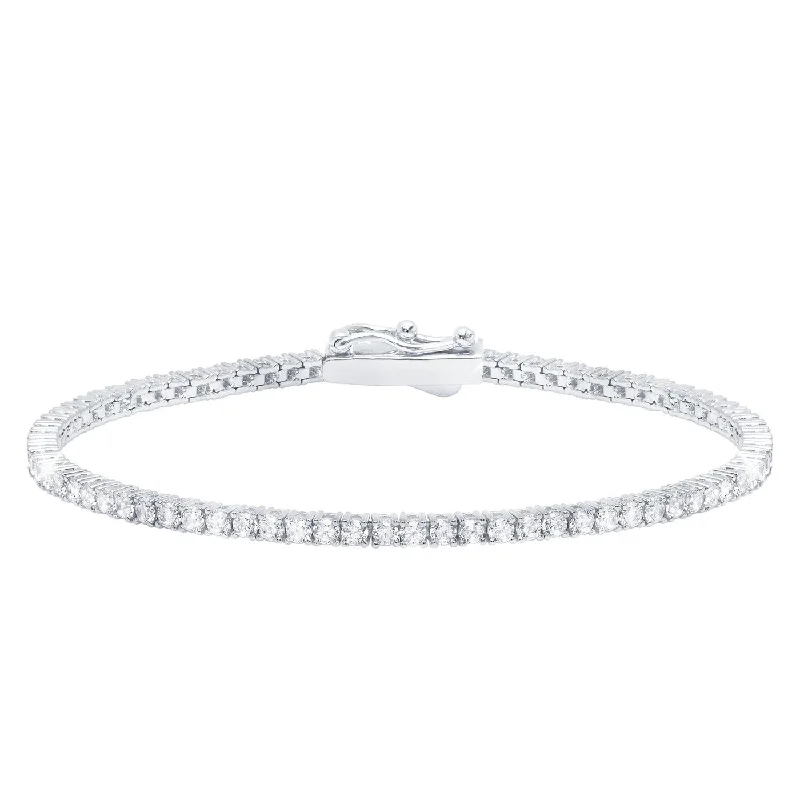 diamond bangles for women -2mm Classic CZ Tennis Bracelet