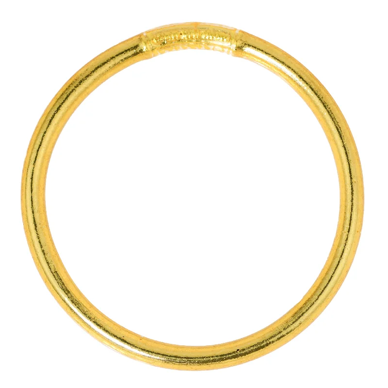 customized bangles for women -Gold Love & Luck Mantra Bangle