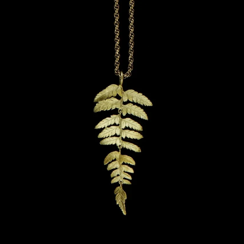 women’s heart necklaces -Fern Necklace - 30" Long