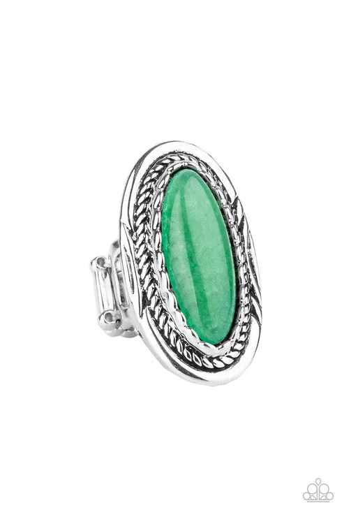 fashion rings for women -Primal Instincts Green Ring