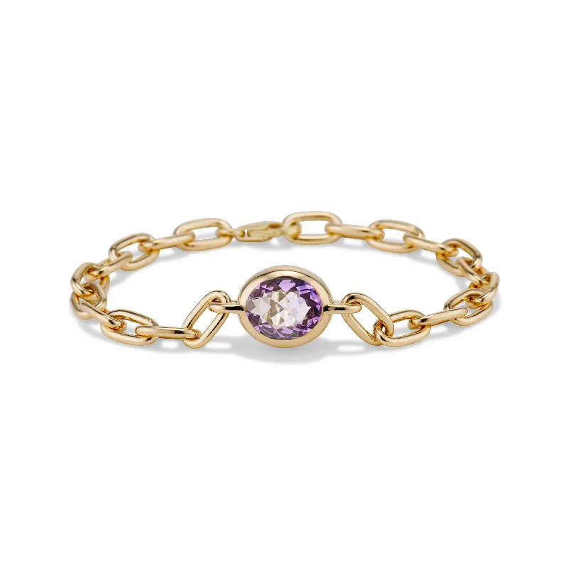 women’s friendship bracelets -Amethyst Bubble Bracelet