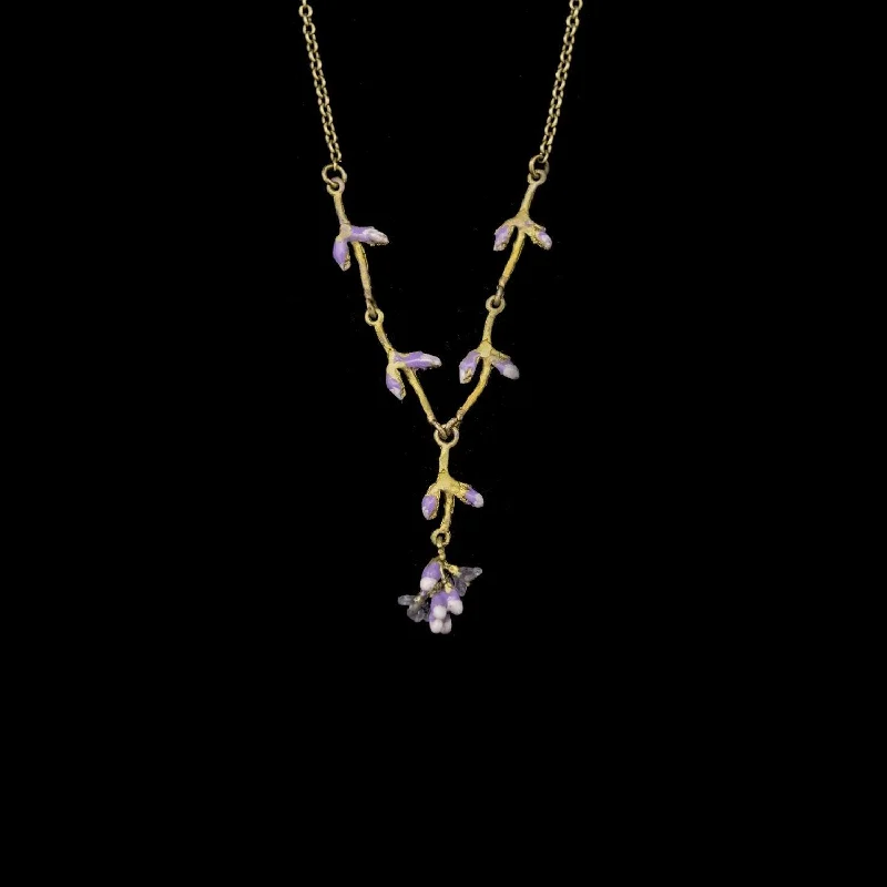 trendy gold necklaces for women -Lavender Necklace