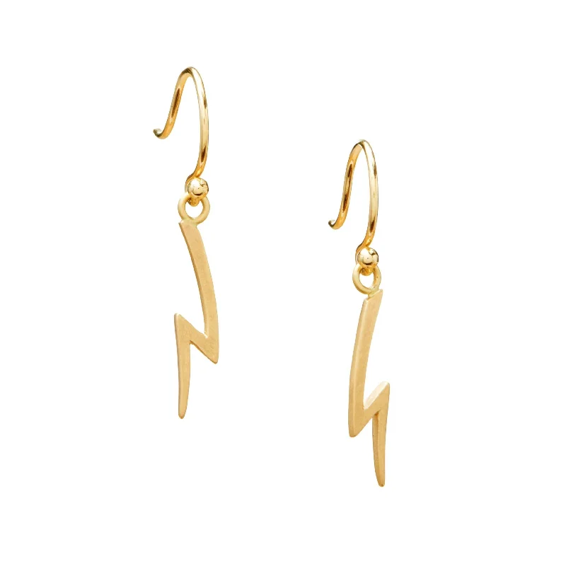 silver earrings for women -<!--ER996-->hanging lightning bolt earrings