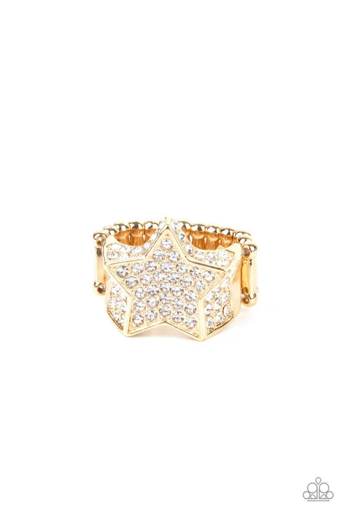 engagement rings for women -Here Come The Fireworks Gold Ring