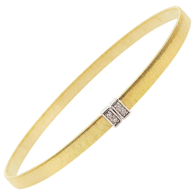 boho bracelets for women -Diamond Satin Bangle Bracelet