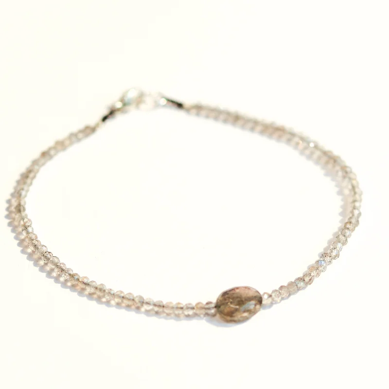 dainty bangles for women -Labradorite Bracelet No. 103