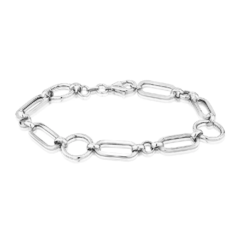 trendy cuff bracelets for women -Bracelet in sterling silver