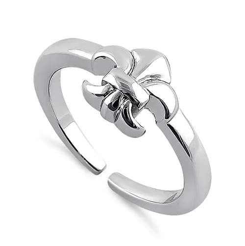 two-tone rings for women -Sterling Silver Filigree Arrow Toe Ring