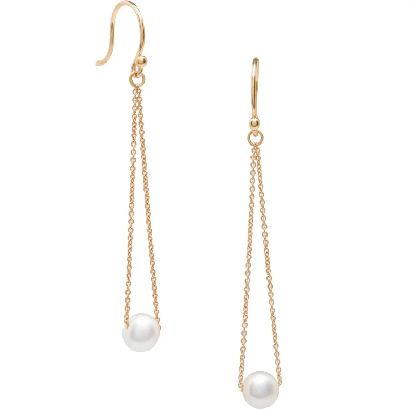 women’s bridal hoop earrings -<!--ER402-->long pearl swing earrings