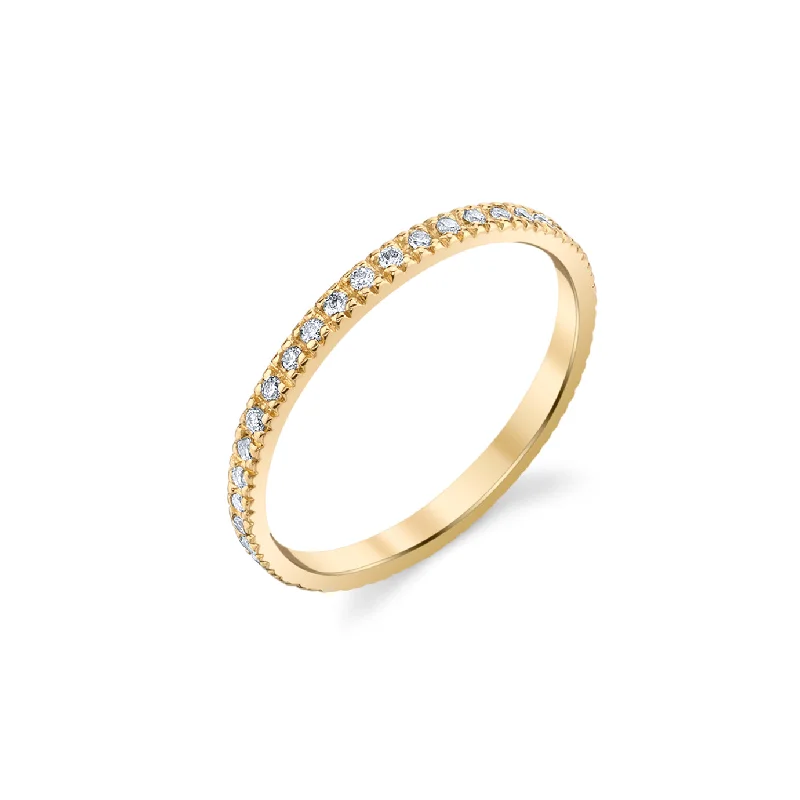 chunky rings for women -Gold & Diamond Eternity Ring