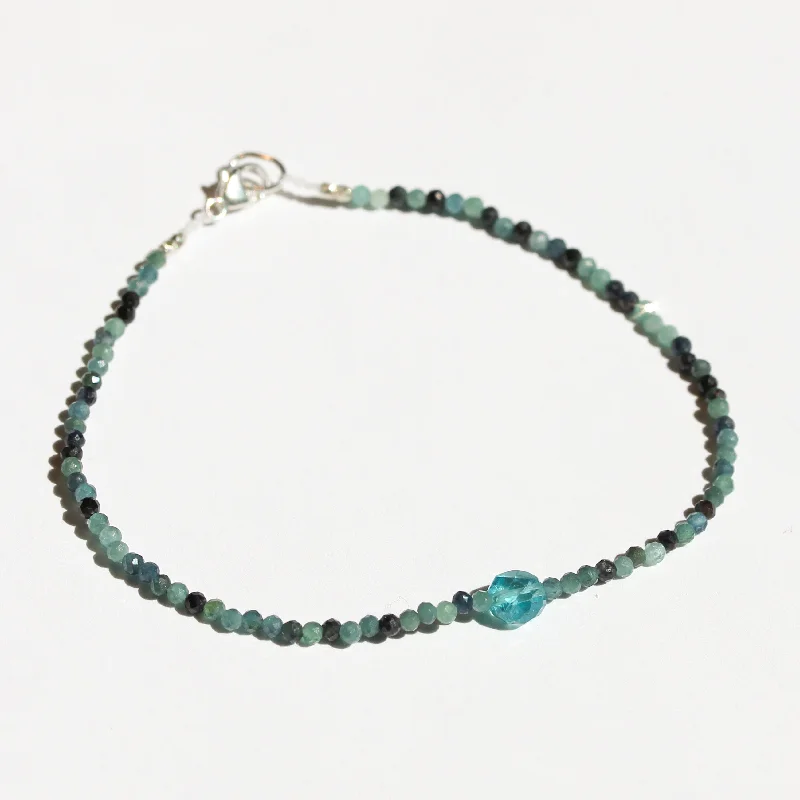 engraved bangles for women -Tourmaline + Apatite Bracelet