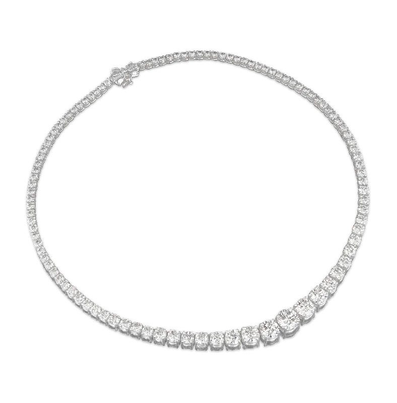 stylish necklaces for women -Kwiat Graduated Diamond Necklace, 20.97 Carats