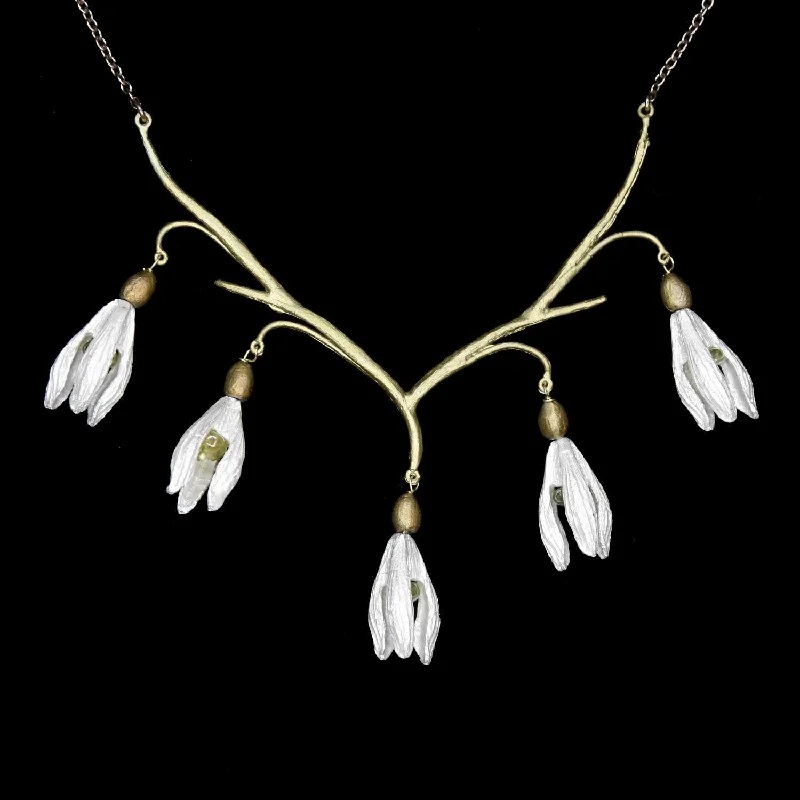 layered necklaces for women -Snowdrops Necklace - Statement