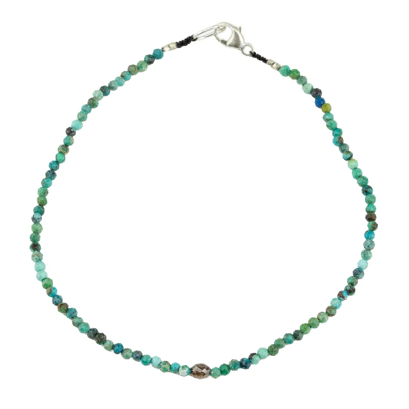 women’s friendship bracelets -Turquoise + Red Diamond Bracelet