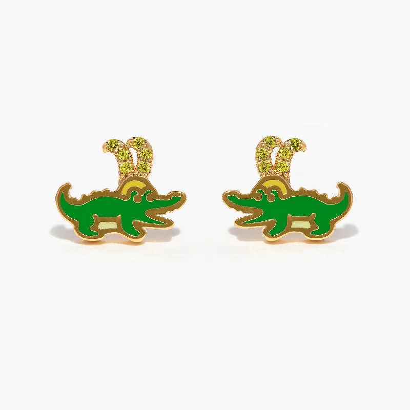 sparkling drop earrings for women -Marvel Studios Alligator Loki Earrings