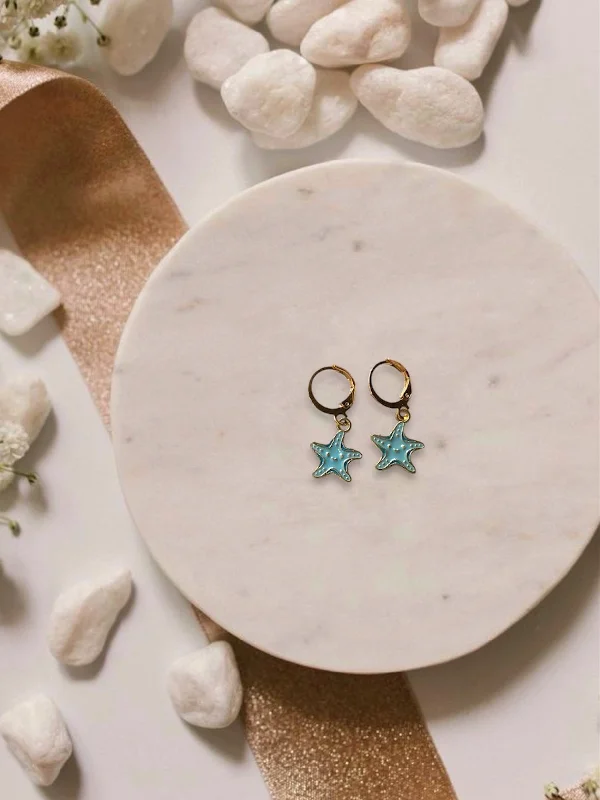 stacked earrings for women -STARFISH EARRINGS