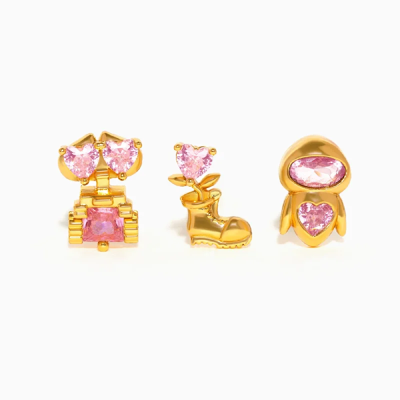 wedding earrings for women -Pixar WALL-E Stud Set