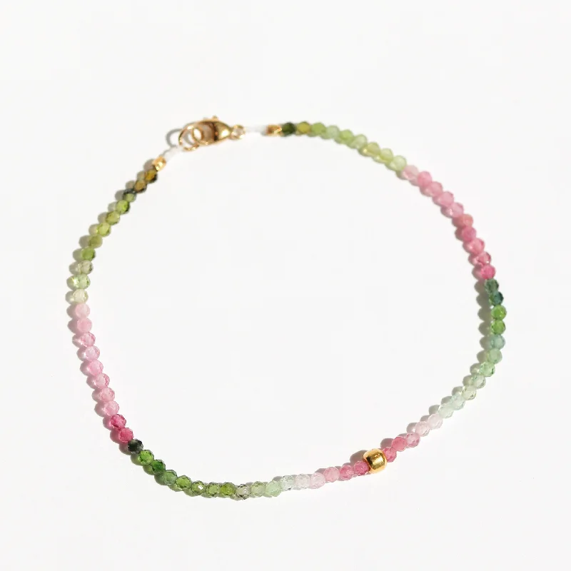 gemstone bangles for women -Multi Colored Tourmaline Bracelet no. 68