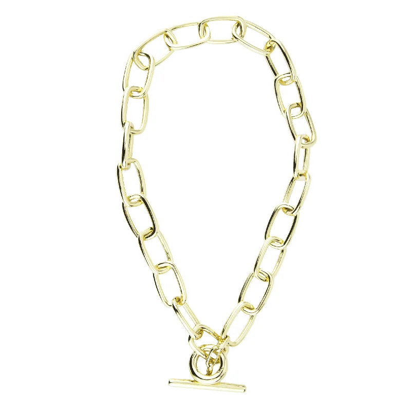 luxury diamond necklaces for women -Toggle Necklace - Gold