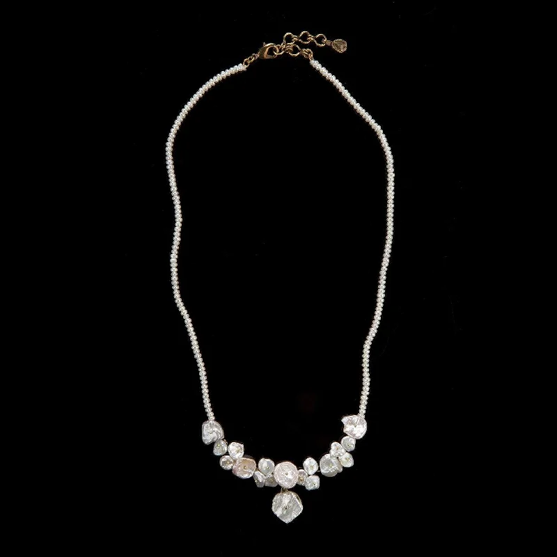 pearl necklaces for women -Silver Dollar Necklace - Petite Contour