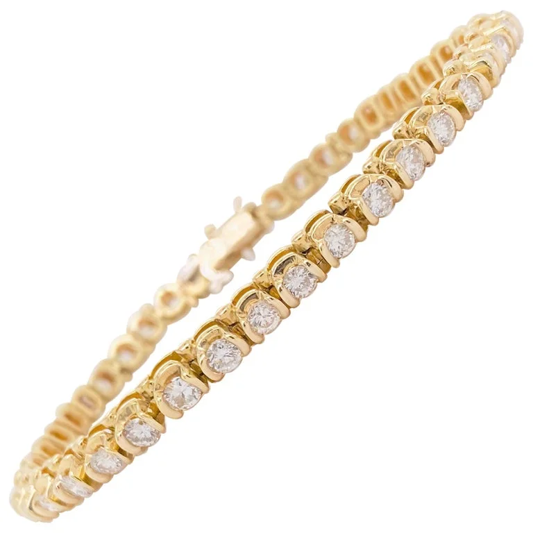 slim bangles for women -5 Carat Diamond Tennis Bracelet