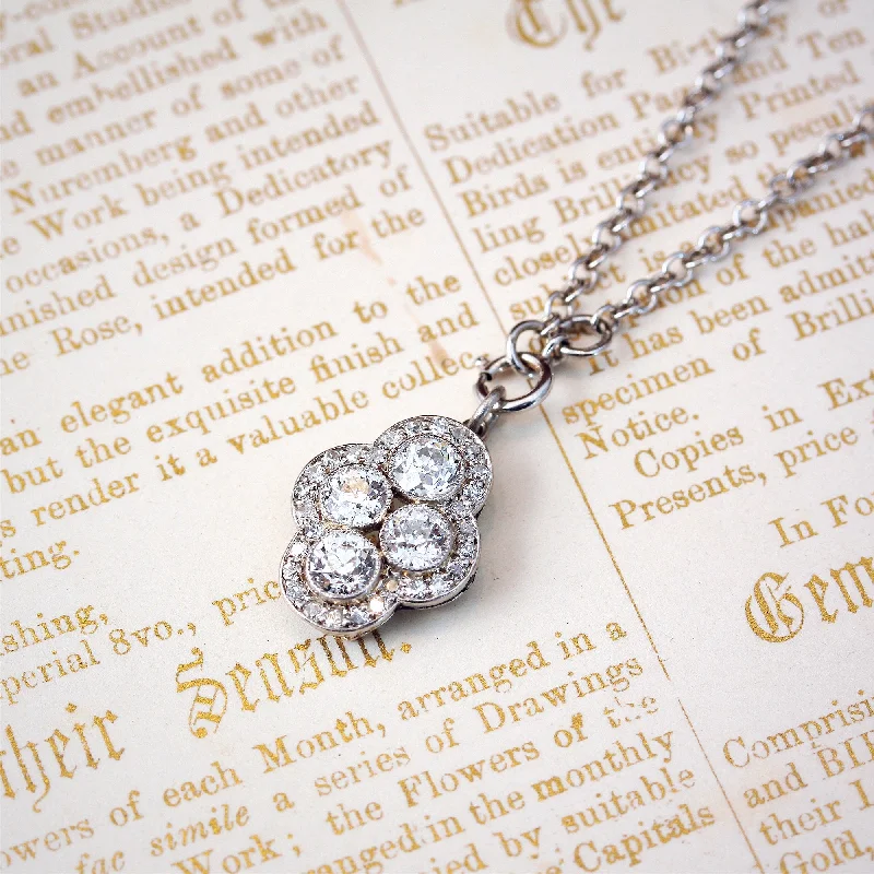 elegant pendant necklaces for women -*SWOON!* Divinely Glamorous Vintage Art Deco Diamond Pendant