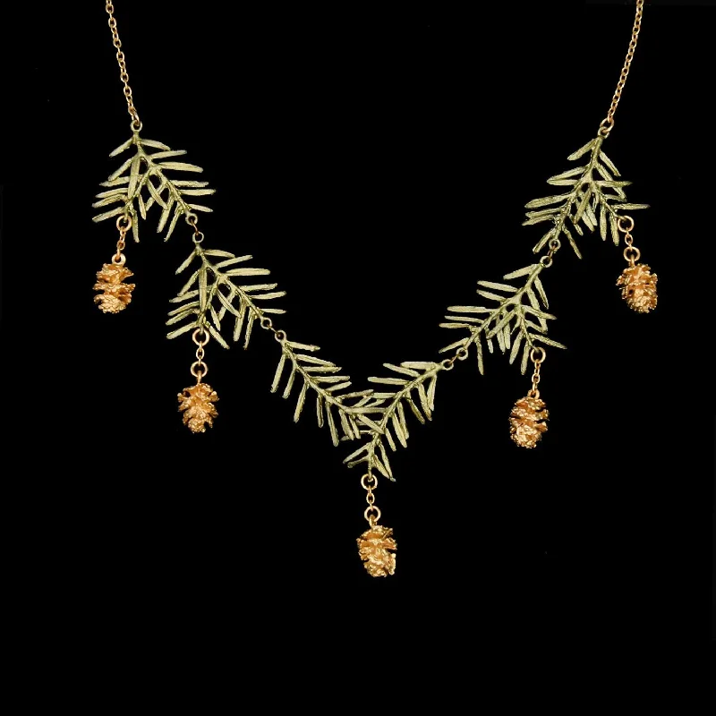 choker necklaces for women -Pine Needle Necklace - Statement