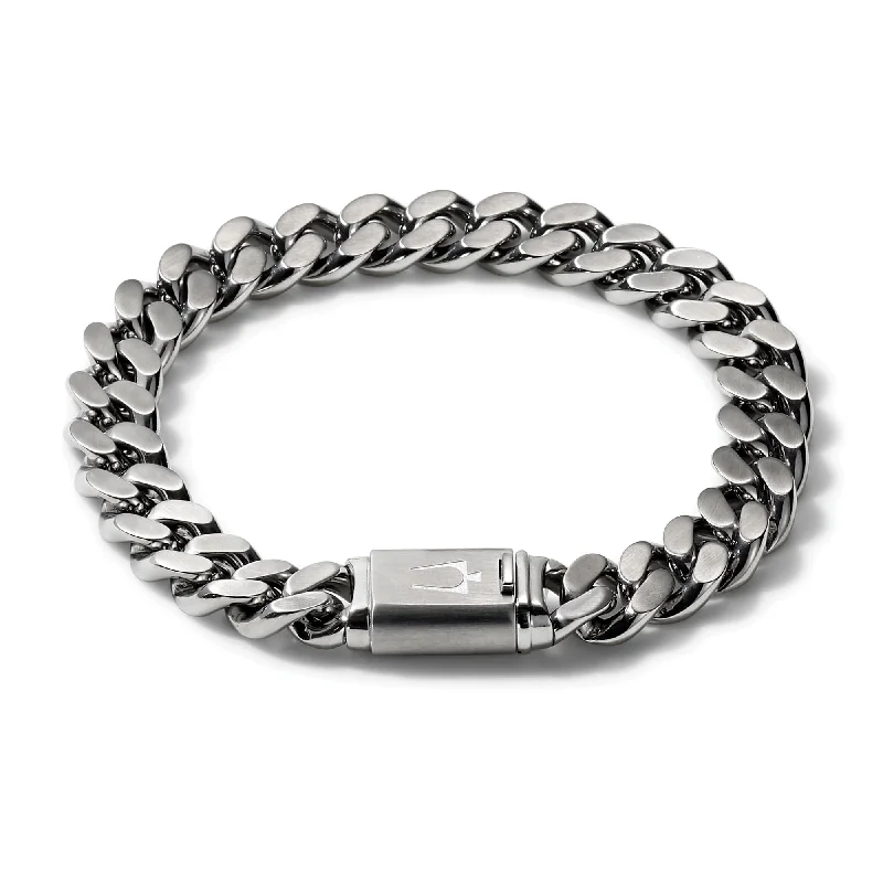 stacking bangle sets for women -Bulova Chain Bracelet - Large