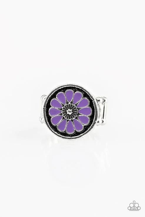 statement gemstone rings for women -Garden View Purple Ring