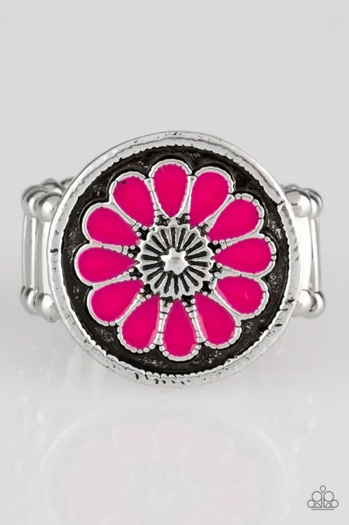 sapphire rings for women -Garden View Pink Ring