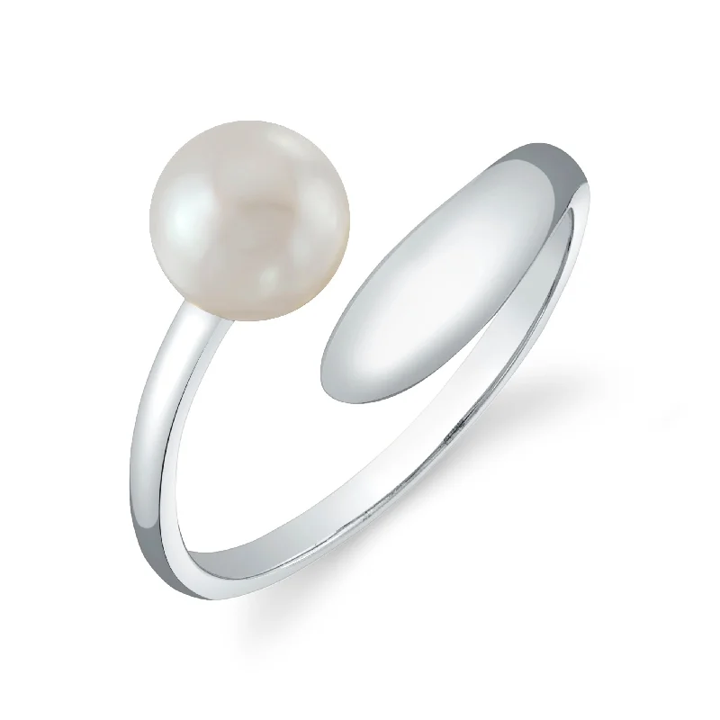 sparkling rings for women -Akoya Pearl Mindy Ring