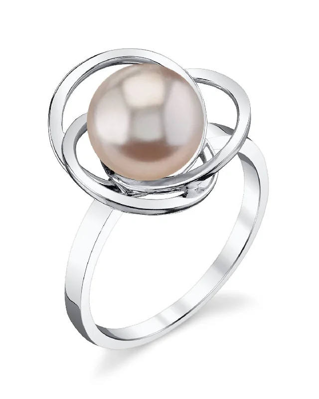 gemstone rings for women -Pink Freshwater Pearl Khilana Ring