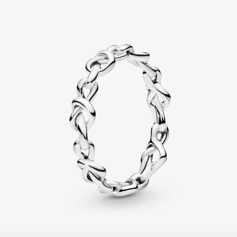 eternity rings for women -Knotted Hearts Ring