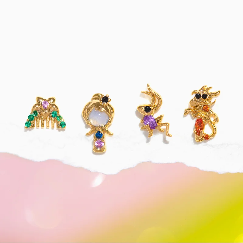 crystal earrings for women -Disney Princess Mulan Earring Set