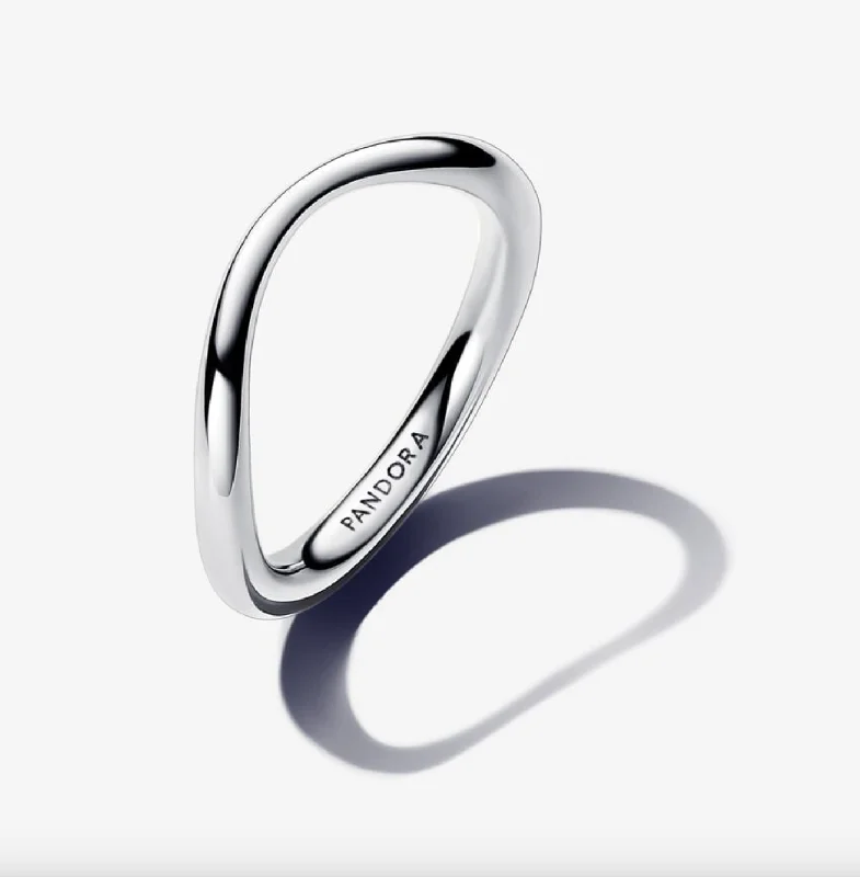 women’s engagement and wedding rings -Organically Shaped Band Ring