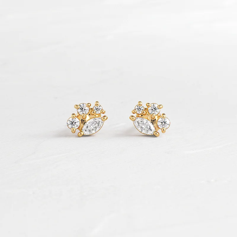 classic earrings for women -Islet Studs