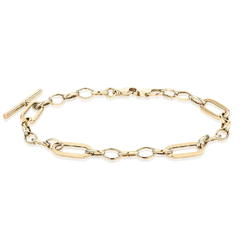 fashion bracelets for women -Bracelet in 10 carat yellow gold