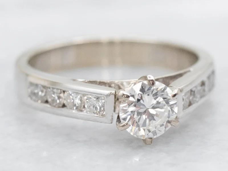 stunning engagement rings for women -European Cut Diamond Engagement Ring