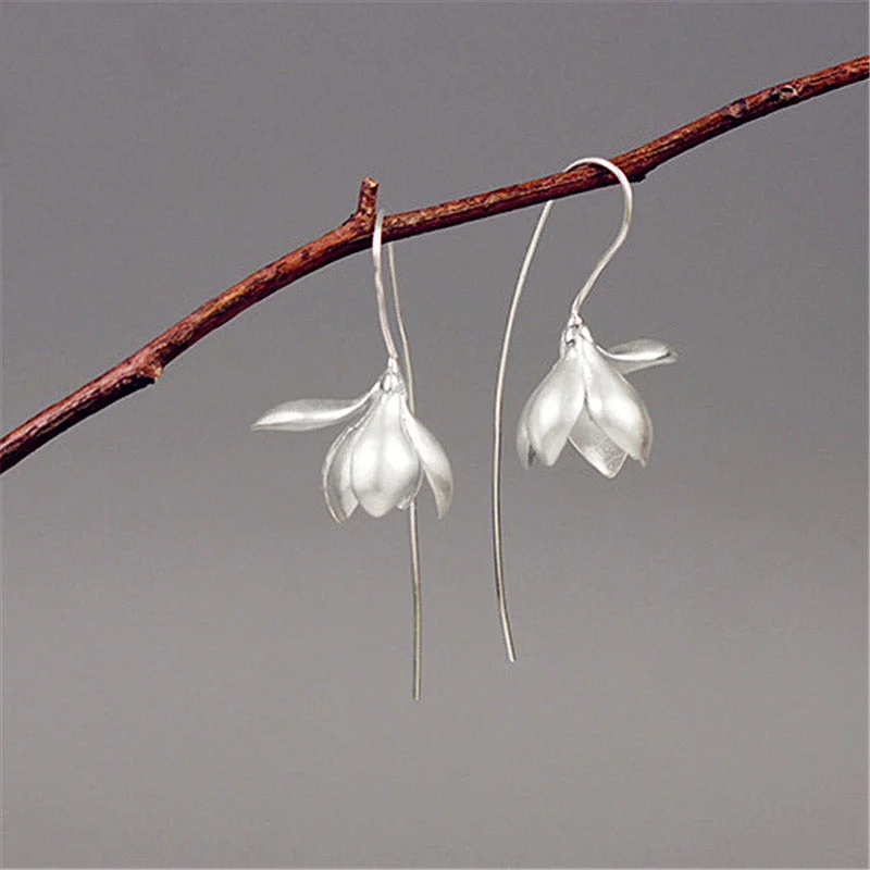 chandelier earrings for women -Handmade Sterling Silver Hook Dangle Earrings Jewelry Accessories Gifts For Women