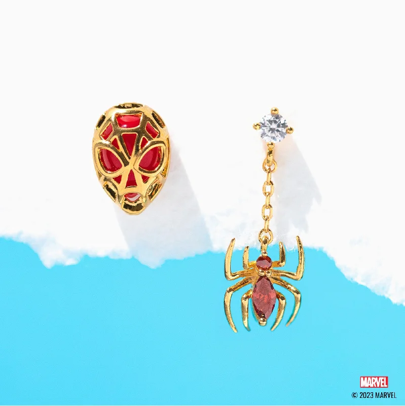 twisted earrings for women -Marvel's Spider-Man Studs