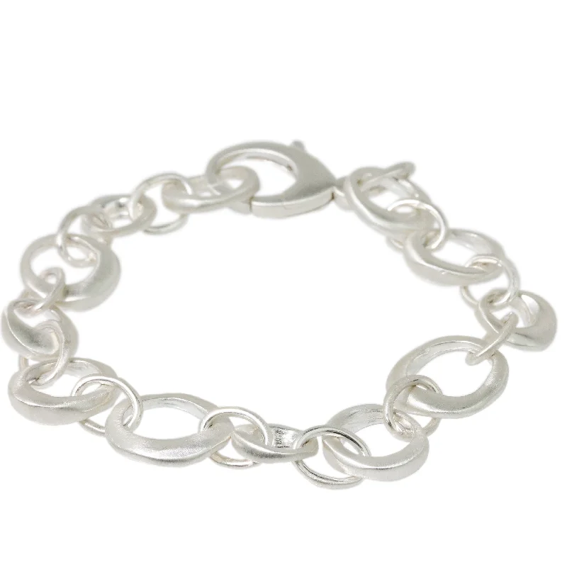 luxury pearl bracelets for women -Heavy Organic Link Bracelet