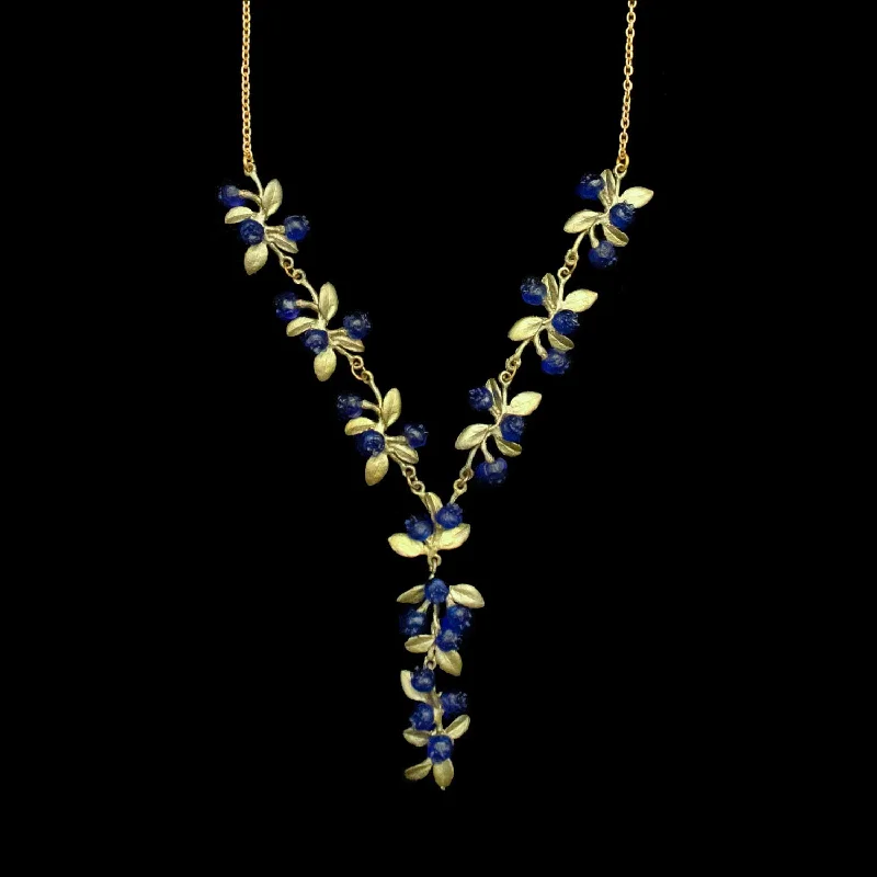 custom necklaces for women -Petite Blueberry Necklace - Drop