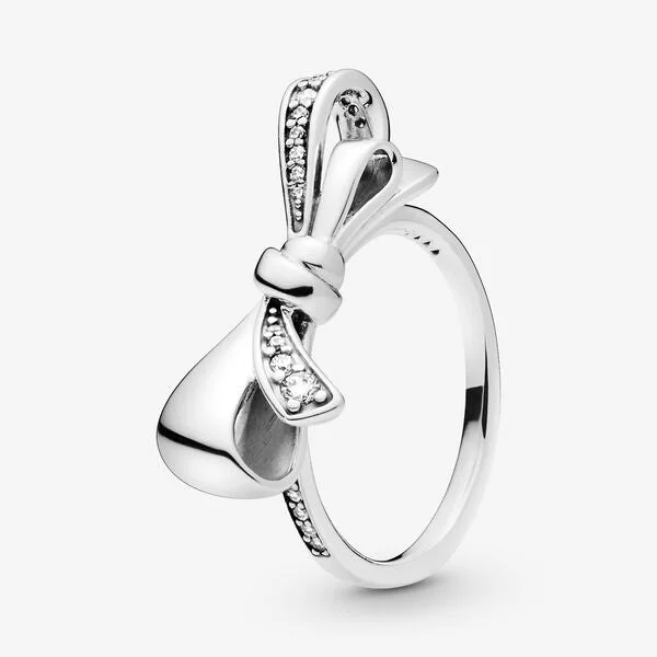 high-end rings for women -Brilliant Bow Ring