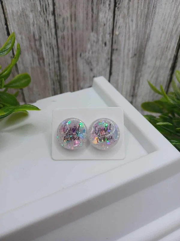 flower earrings for women -Created with a Purpose Glitter Earrings