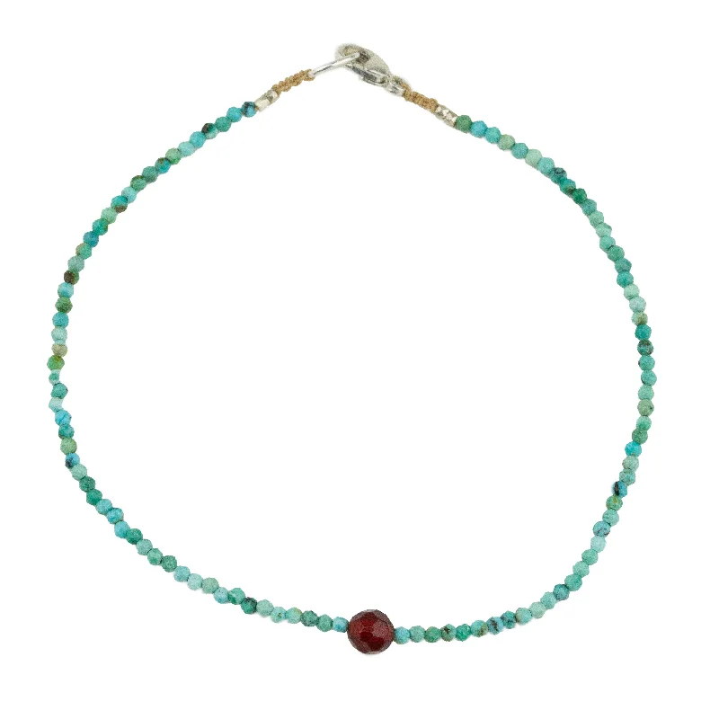 custom bracelets for women -Turquoise + Carnelian Bracelet