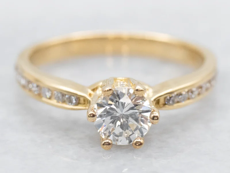 luxury diamond solitaire engagement rings -GIA Certified Diamond Engagement Ring