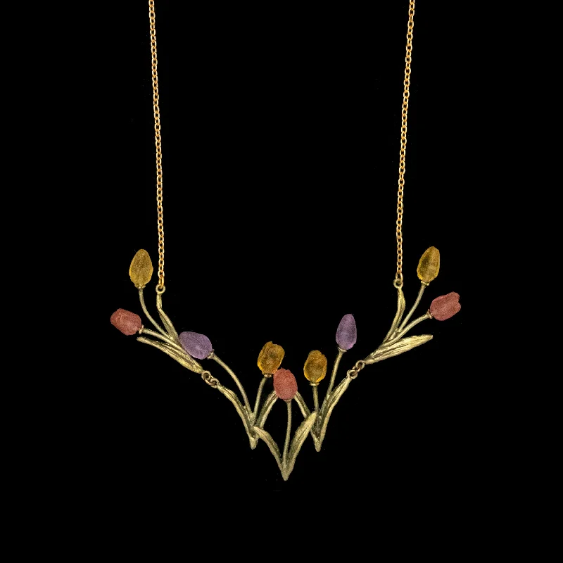 stylish modern necklaces for women -Tulip Necklace - Statement